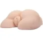 Preview: A skin-colored silicone sex toy in the shape of a human buttocks on a white background.