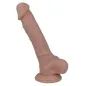 Preview: A flesh-colored dildo with a suction cup, realistic details, standing upright.