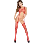 Preview: Bs016 Bodystocking Rot OneSize – Passion