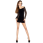 Preview: Bs026 Bodystocking Dress Style Schwarz OneSize | Passion