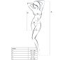 Preview: Bs026 Bodystocking Dress Style Weiss OneSize | Passion