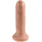 Preview: Realistischer Dildo Uncut Fleischfarben 17cm – King Cock