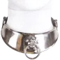 Preview: Metal collar with ring on a white bust.