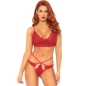 Preview: 2-Teiliges Set Spitzen-Bralette Und String M/L | Leg Avenue