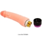 Preview: Realistischer Flexibler Vibrator Natur 24cm