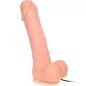 Preview: A flesh-colored dildo with a suction cup and cable.