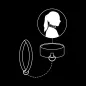 Preview: Necklace with nylon lining – Fetish Submissive