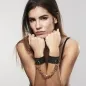 Preview: Maze Wide Cuffs Black – Jewel