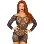 Preview: Langärmliges Spitzen Minikleid OneSize – Leg Avenue