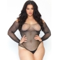 Preview: Kristallisierter Fishnet Bodystocking 1x-2x | Leg Avenue
