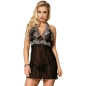 Preview: Babydoll - Weiss Floral Laces Schwarz S/M | Subblime