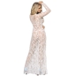 Preview: Dresses - Lange Ärmel Langes Kleid Weiss L/XL | Subblime