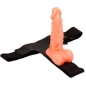Preview: Harness mit realistischem Penis und verstellbarem Gurt 15.5cm | Baile