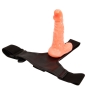 Preview: Harness mit realistischem Penis und verstellbarem Gurt 15.5cm | Baile