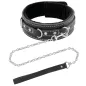 Preview: High-quality leather necklace with leash – Darkness
