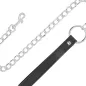 Preview: Weiche Lederhalskette Mit Kette – Darkness