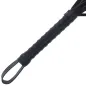 Preview: Black Bondage Whip with Leather Handle – Darkness