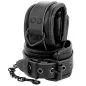 Preview: Adjustable Black Leather Handcuffs – Darkness
