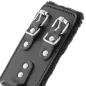 Preview: Lederhandschellen Mit Futter Verstellbar Schwarz – Darkness