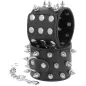 Preview: Skulls And Bones Schwarze Handschellen Mit Spikes – Darkness