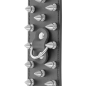 Preview: Skulls And Bones Schwarze Handschellen Mit Spikes | Darkness