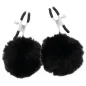 Preview: Nipple Clamps With Pom Poms – Darkness