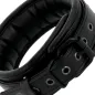 Preview: Black Leather Handcuffs and Collar – Darkness