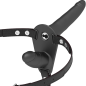 Preview: Harness Schwarzer Vibrator Mit Doppelpenetration | Fetish Submissive
