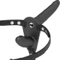 Preview: Harness Vibrator Mit Doppelpenetration Schwarz – Fetish Submissive
