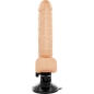 Preview: Realistischer Vibrator Mit Hoden Natürlich 19,5cm | Basecock