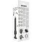 Preview: Realistischer Vibrator Mit Hoden Schwarz 19,5cm | Basecock