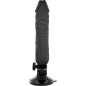 Preview: Realistischer Vibrator Schwarz 20cm | Basecock