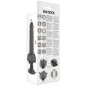 Preview: Beweglicher Vibrator Mit Fernbedienung Schwarz 21cm | Basecock