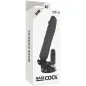 Preview: Realistischer Vibrator Schwarz 20cm | Basecock