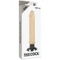 Preview: Realistischer Vibrator 2-1 Natürlich 20cm – Basecock