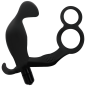Preview: Analplug Mit Doppeltem Penisring Und Hoden Schwarz | Addicted Toys
