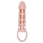 Preview: Penishülle Mit Vibration Und Strap Natural 13.5cm – Baile