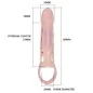 Preview: Penishülle Mit Vibration Und Strap Natural 13.5cm – Baile