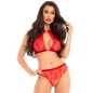 Preview: 2 Tlg. Set Halfter-Top Und Höschen Rot S/M | Leg Avenue