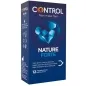 Preview: Verpackung von Control Nature Forte Kondomen, blau mit Diamant-Design, 12 Stück.