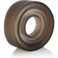 Preview: Brown, round skateboard wheel with a smooth surface and central hole, on a white background.