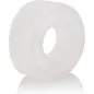 Preview: White, round silicone wheel with a hole in the middle, on a white background.