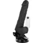 Preview: Realistischer Vibrator Mit Hoden Schwarz 19,5cm | Basecock