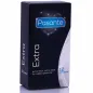 Preview: Black packaging of Pasante Extra condoms, 12 pieces, extra thick and extra lubricant.