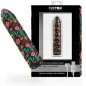 Preview: Colorful, flower-decorated vibrator with packaging, USB cable and 10 vibration modes, waterproof and rechargeable.