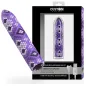 Preview: Purple vibrating device with snake pattern, packaging shows 10 vibration modes, USB rechargeable, waterproof.
