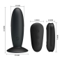 Preview: Analplug Mit Vibration Schwarz 12 Modi | Mr Play
