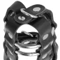 Preview: Leather Chastity Cage with Lock – Darkness