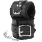 Preview: Black Lined BDSM Handcuffs – Darkness