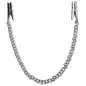 Preview: Silver chain with two clips at the ends, on a white background.